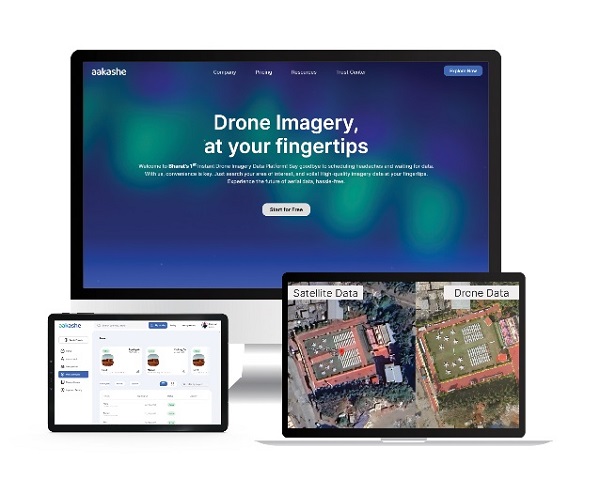 Aakashe Launches Bharat’s 1st Instant Drone Imagery Platform, Revolutionizing Aerial Data Access